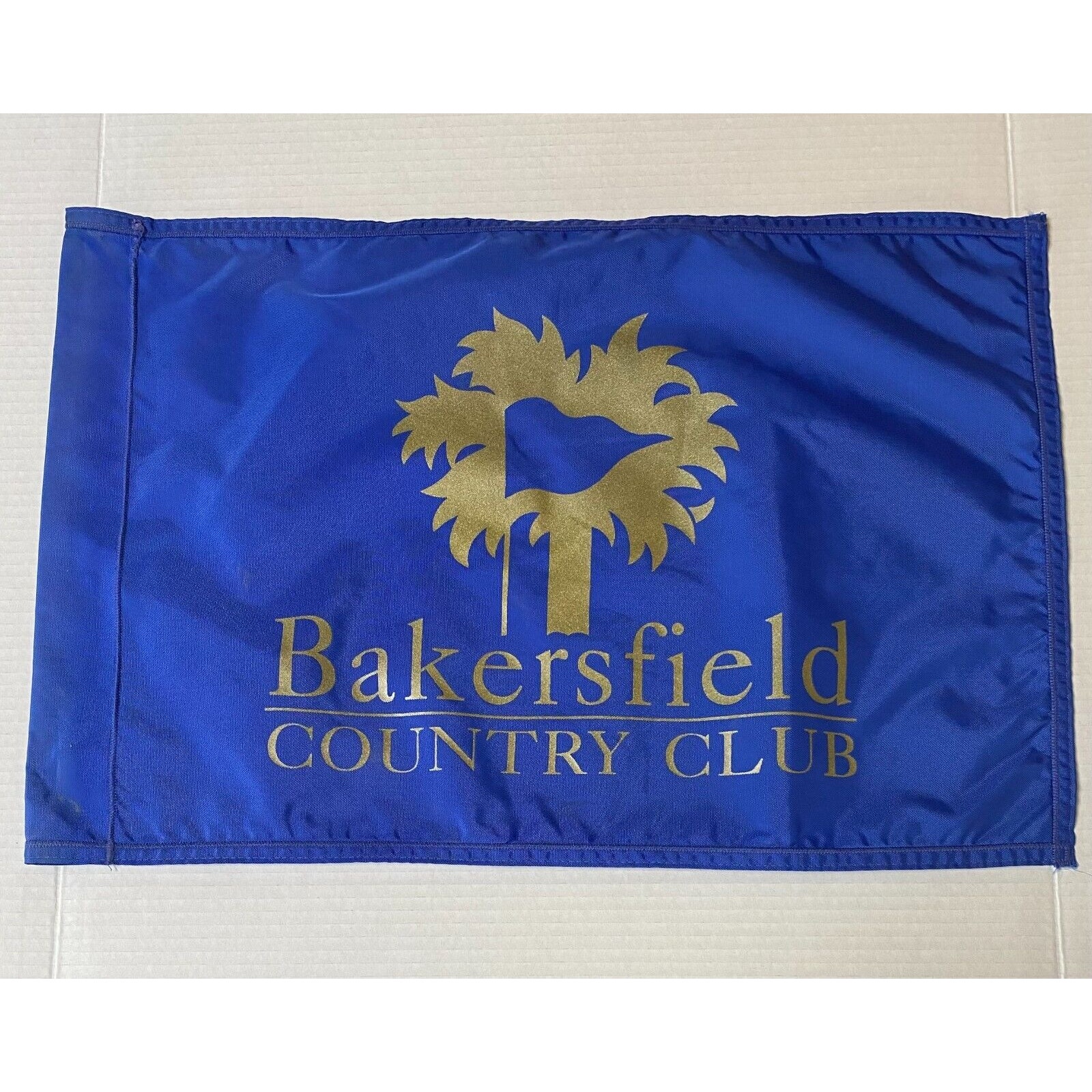 Vintage 1996 Bakersfield Country Club Golf Flag Cart Pin Hole California 999A