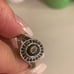 10k White Gold Black Star Sapphire Ring