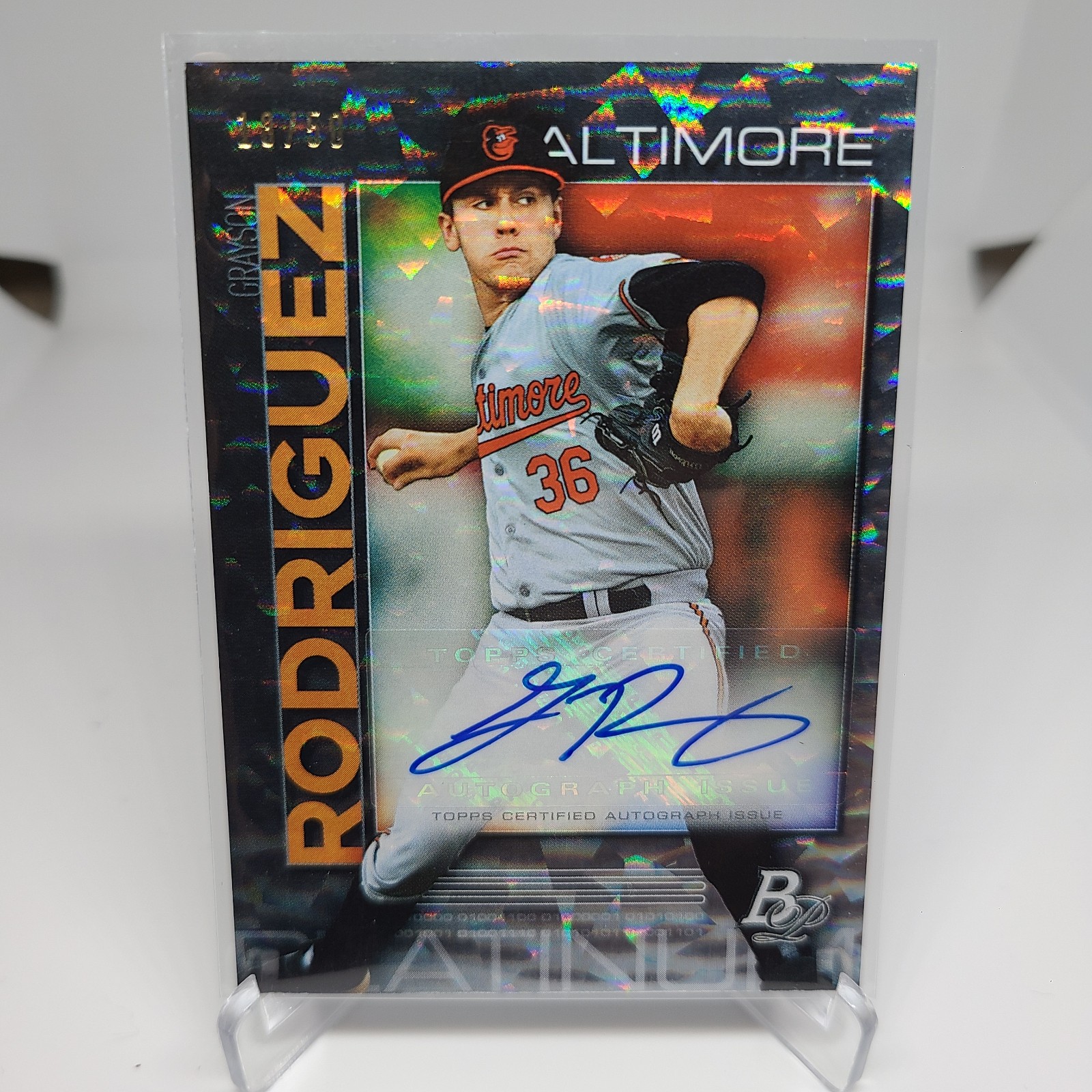 Grayson Rodriguez Bowman Rookie Autograph /50