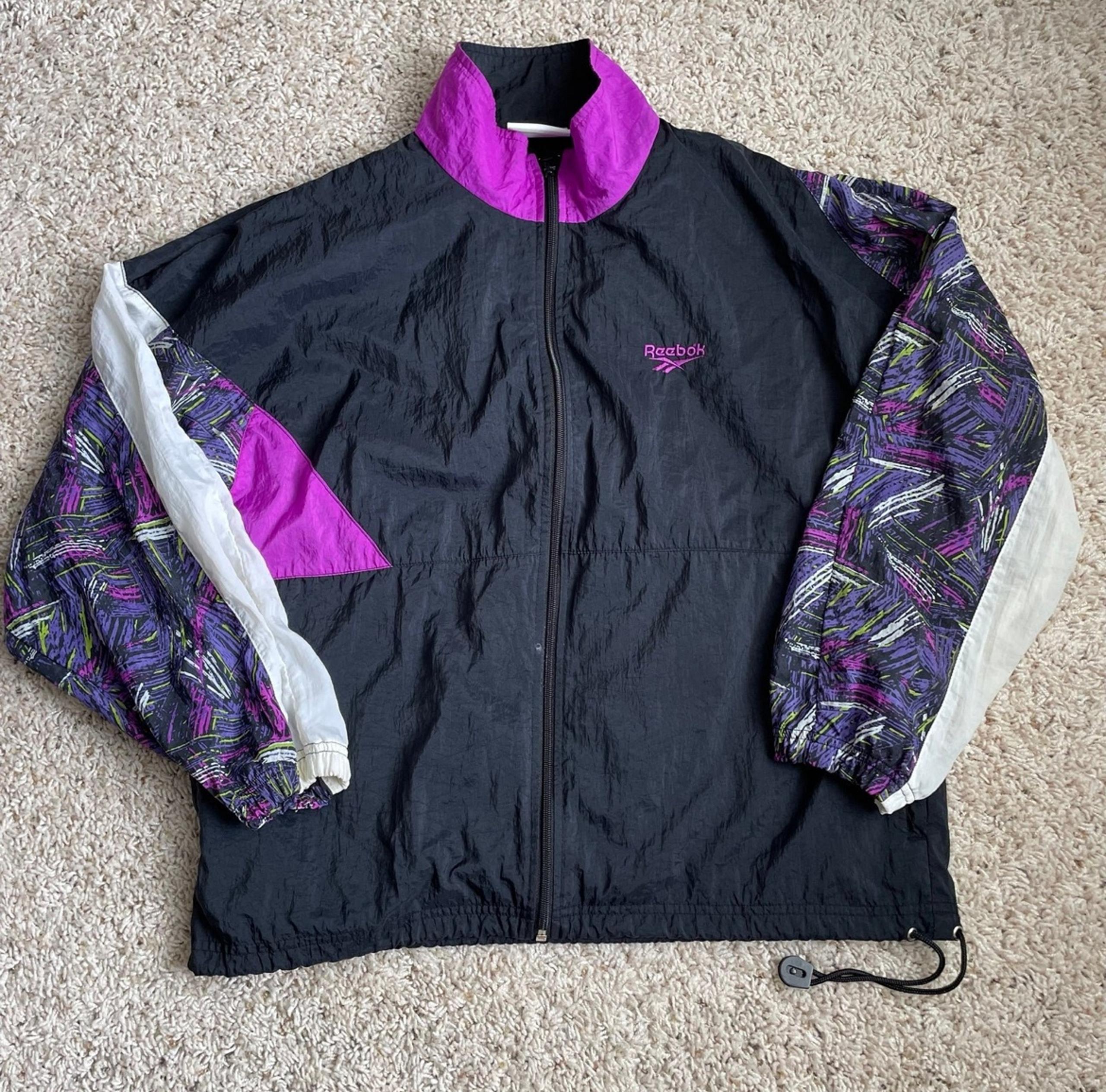reebok vintage windbreaker jacket!