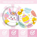 98PCS Easter Tableware and Tablecloth Easter Party Supplies