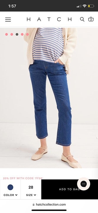 Hatch maternity jeans