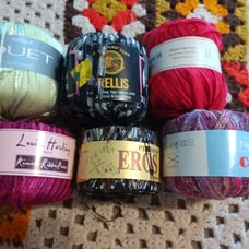 Ribbon Yarn Lot 6pcs