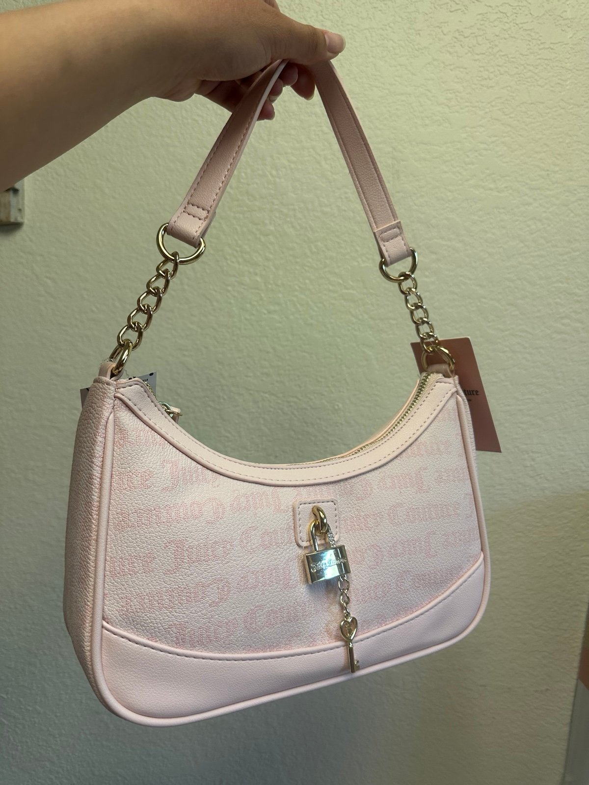 New Juicy Couture Gothic Dots Powder Eastside Westside Shoulder Bag