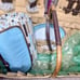 Handcrafted for picnicking elite-Pioneer Picnic Basket Driftwood Collection