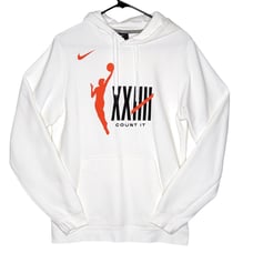Nike WNBA 25 Years League Anniversary Adult Size Small White Hoodie Swoosh NBA