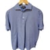 Paul Stuart Printed Blue and White Short Sleeve Polo Shirt XXL 100% cotton 3 but
