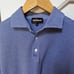 Paul Stuart Printed Blue and White Short Sleeve Polo Shirt XXL 100% cotton 3 but