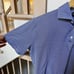 Paul Stuart Printed Blue and White Short Sleeve Polo Shirt XXL 100% cotton 3 but