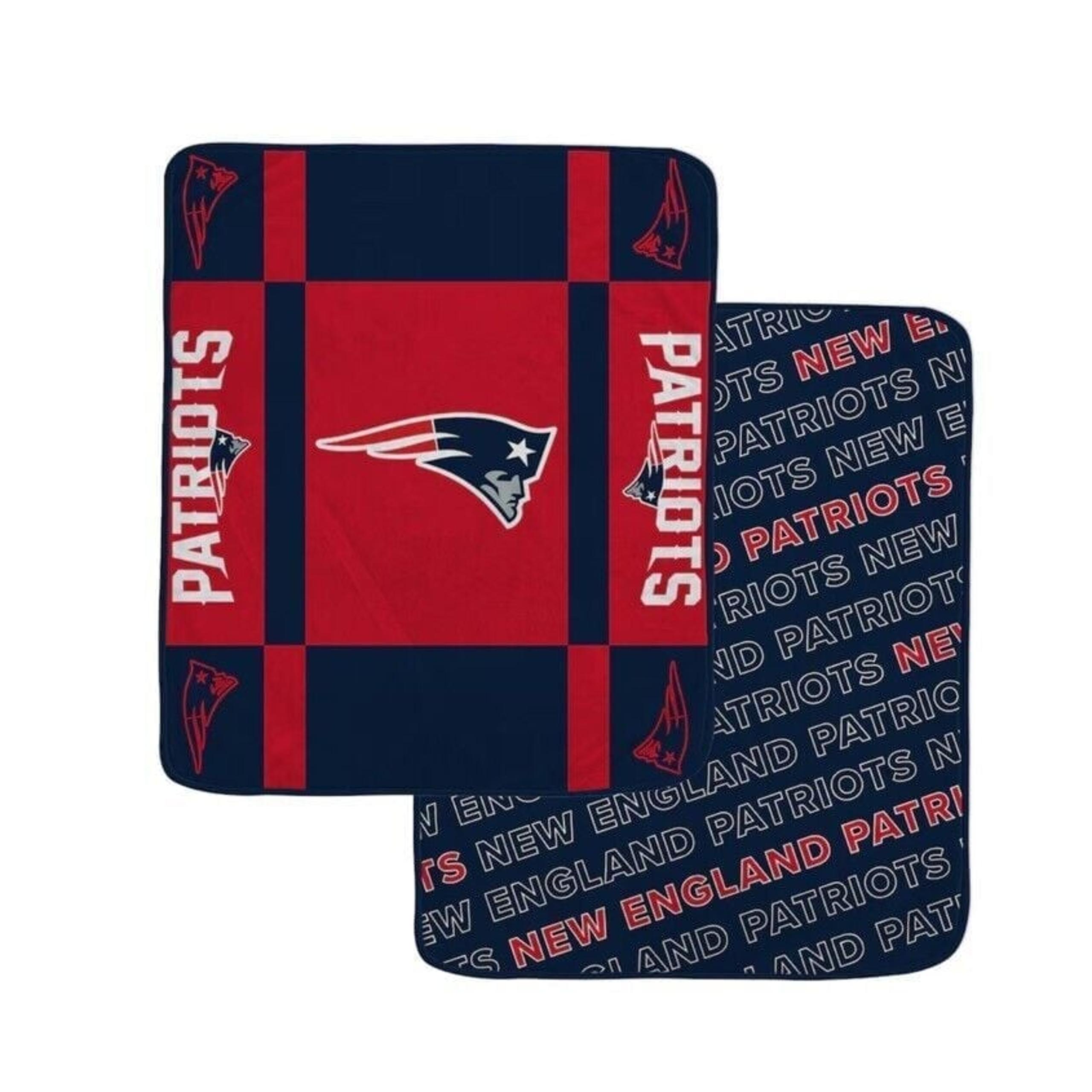 NFL New England Patriots Super Soft Plush Throw Blanket Double Sided 60" x 70"