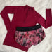 2-PC Lululemon♥️NEW! REST LESS 1/2 ZIP-STAR RUBY 4/6 & SPEED SHORT-SUN DAZED 6/8
