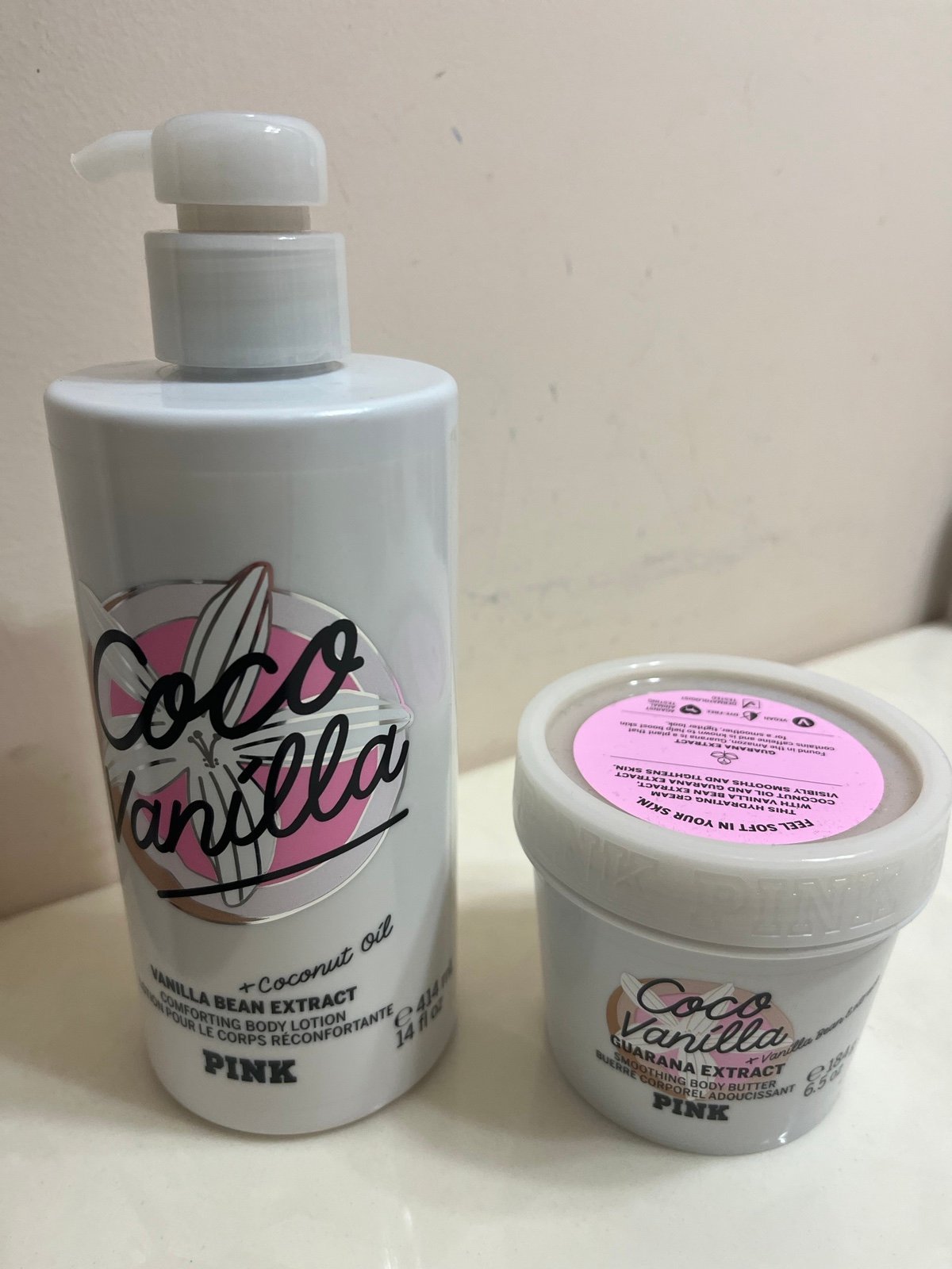 Brand new…PINK Coco Vanilla