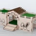 Wooden Rabbit House, Rabbit Castle, Personalized rabbit house, Playhouse, Rabbit
