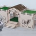 Wooden Rabbit House, Rabbit Castle, Personalized rabbit house, Playhouse, Rabbit