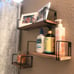 3 Wall Mounted Hanging Shelves