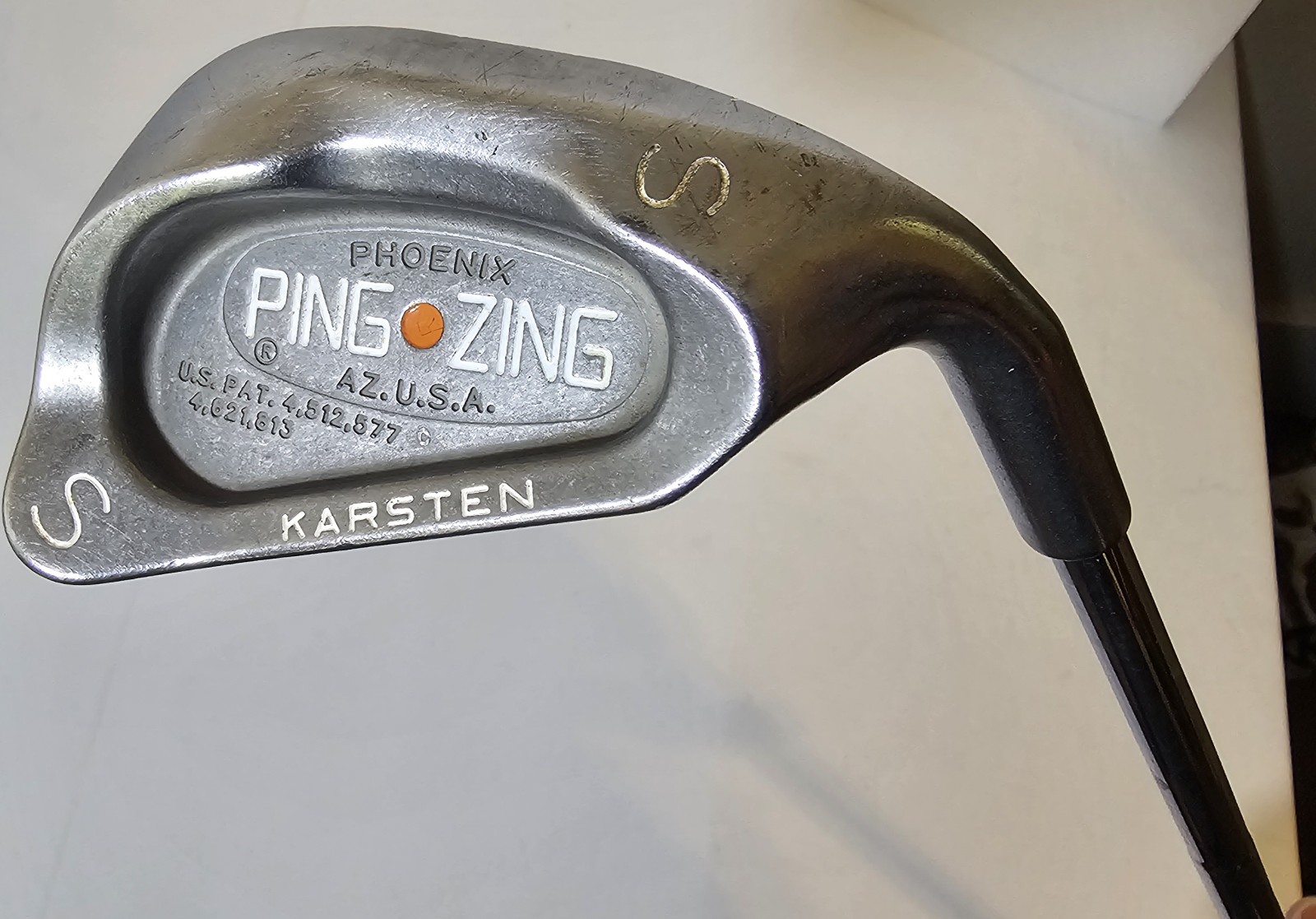 PING Zing Sand Wedge SW Orange Dot KT-M Stiff Steel Shaft Men's Right Hand S