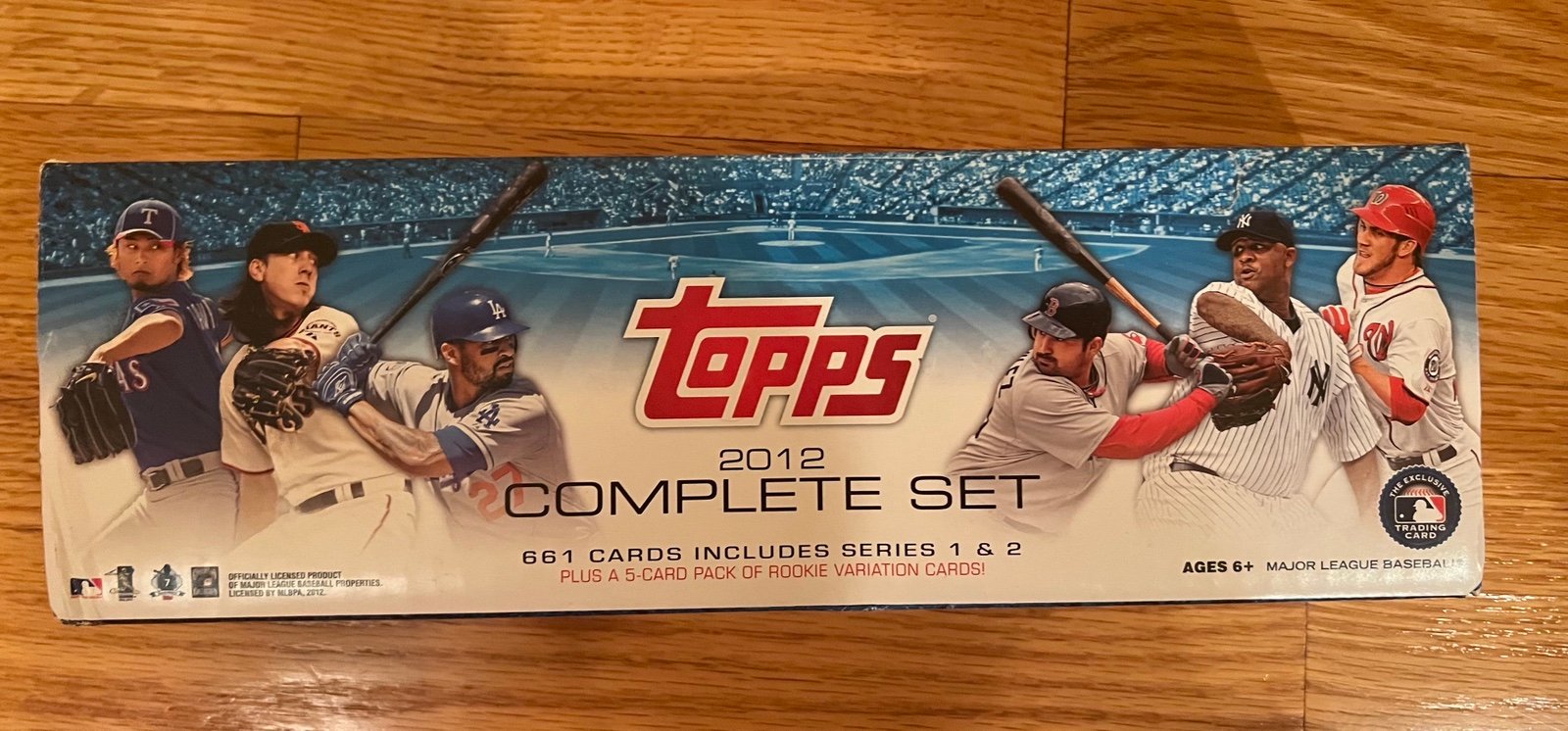 2012 topps baseball factory complete set of baseball cards