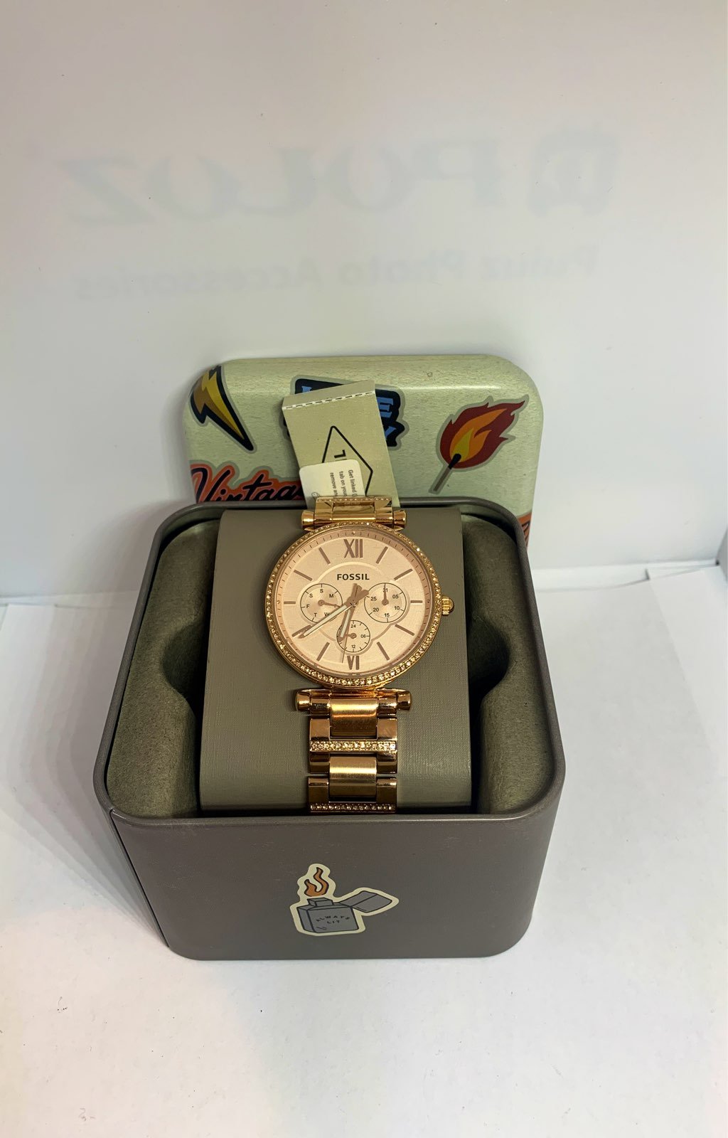 Fossil ES4542 Carlie 38MM Women's Rose G