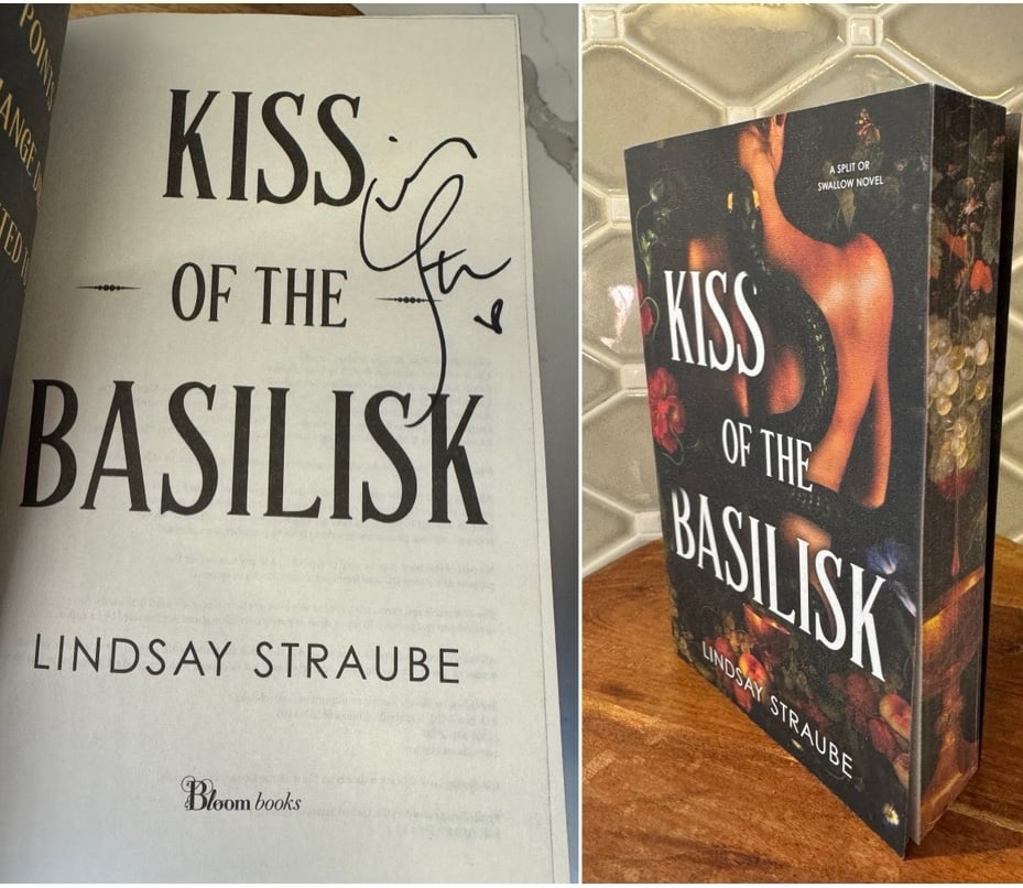 SIGNED Kiss of the Basilisk paperback by Lindsay Straube (Deluxe Edition)