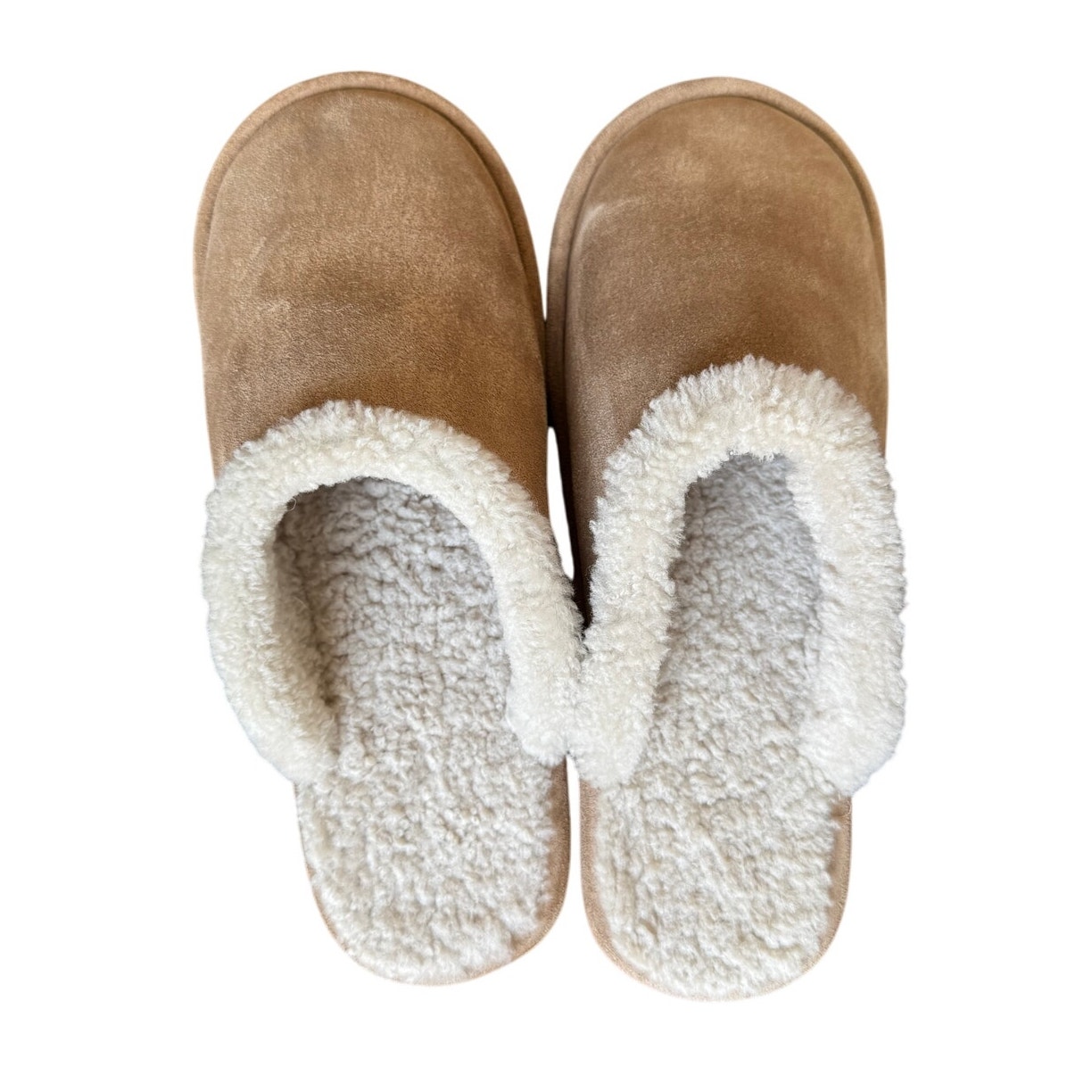 Jenni Kayne Shearling Suede Slippers