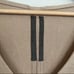 RICK OWENS Ribbed Sleeve V Neck Knit Long Sleeve in Camel