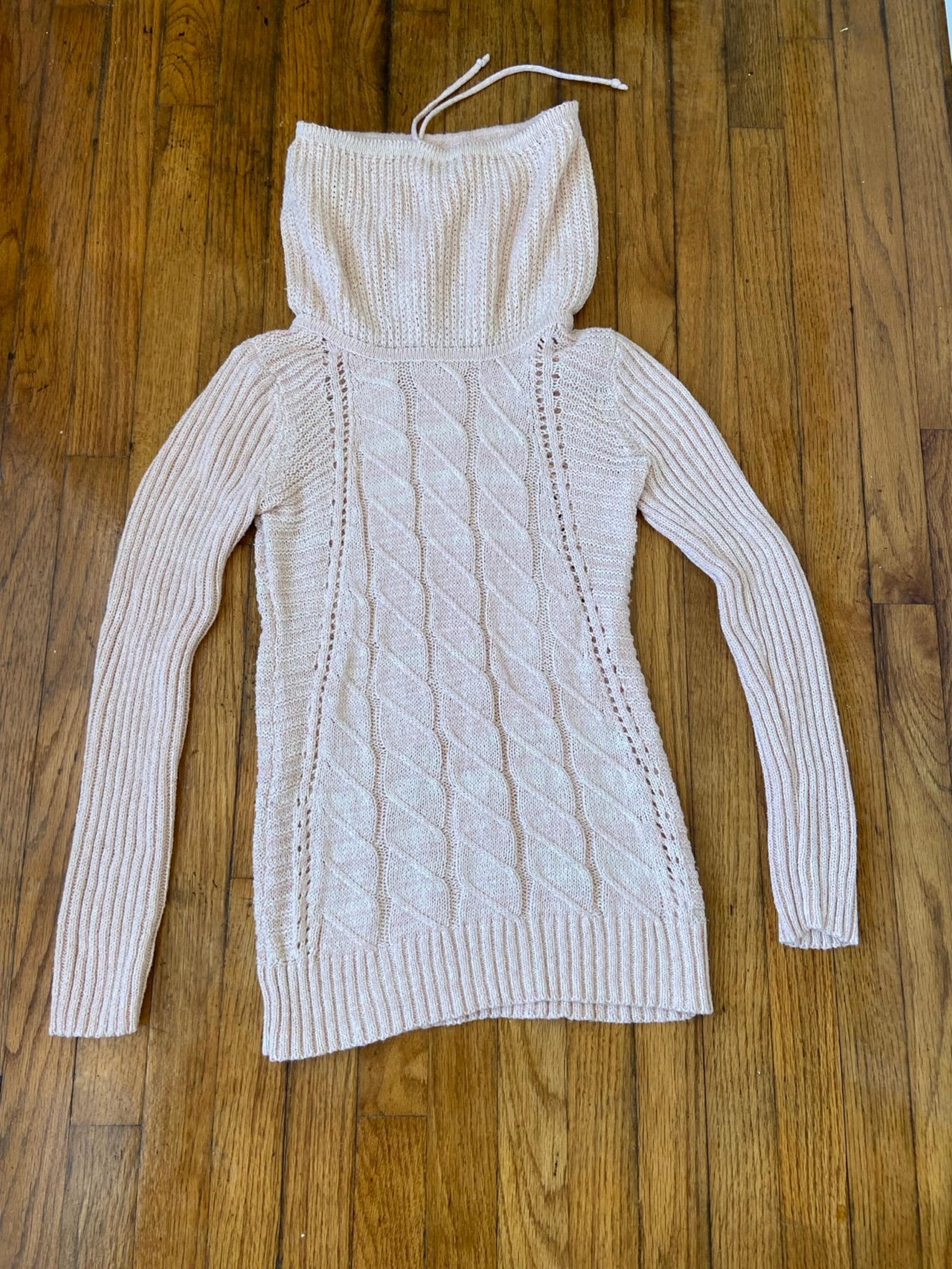 Maurice’s pale pink sweater dress