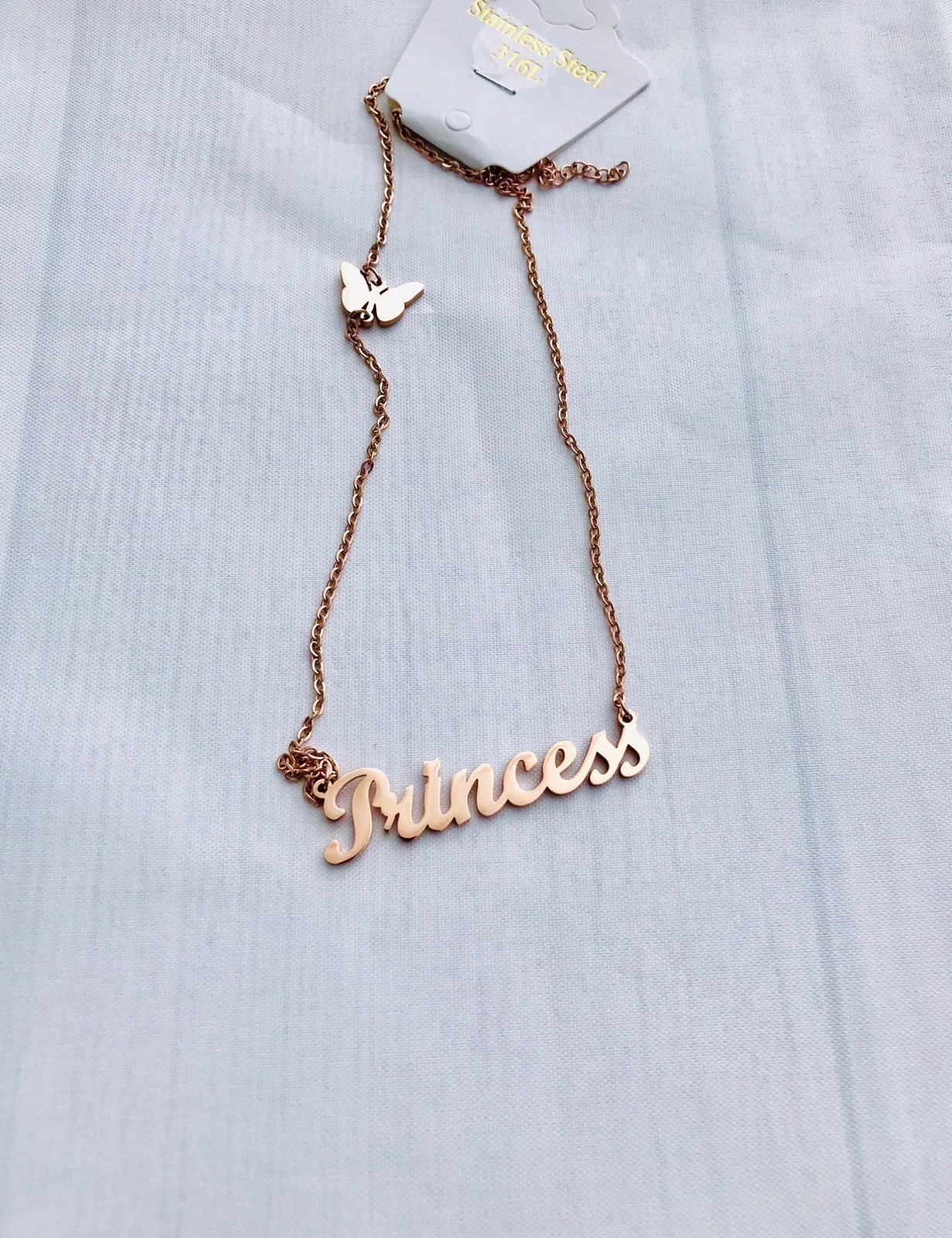 Princess & Butterfly Rose Stainless