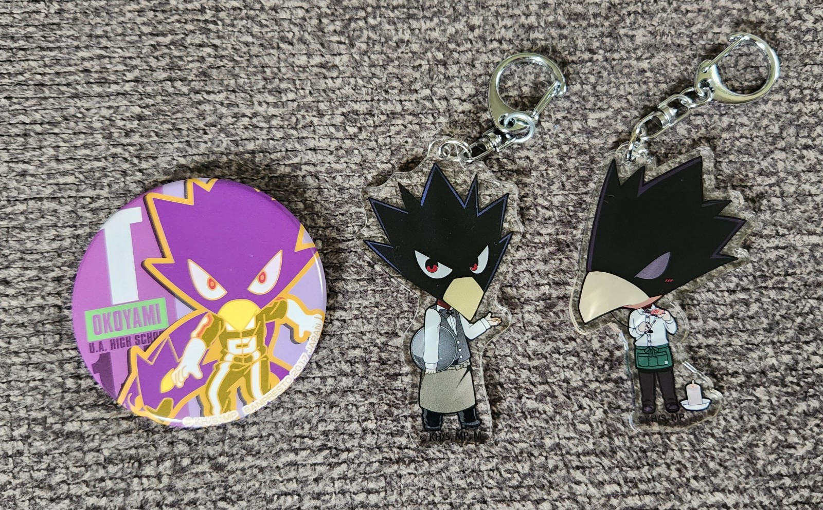 Tokoyami My Hero Academia Offical Keychains & Button