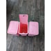 3 Pack Bathroom Trash Can with Lid,10L / 2.6 Gallon Slim Wastebasket - Pink