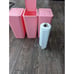3 Pack Bathroom Trash Can with Lid,10L / 2.6 Gallon Slim Wastebasket - Pink