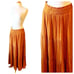 NWT Anthropologie Copper Gold Satin Broomstick Skirt - Large