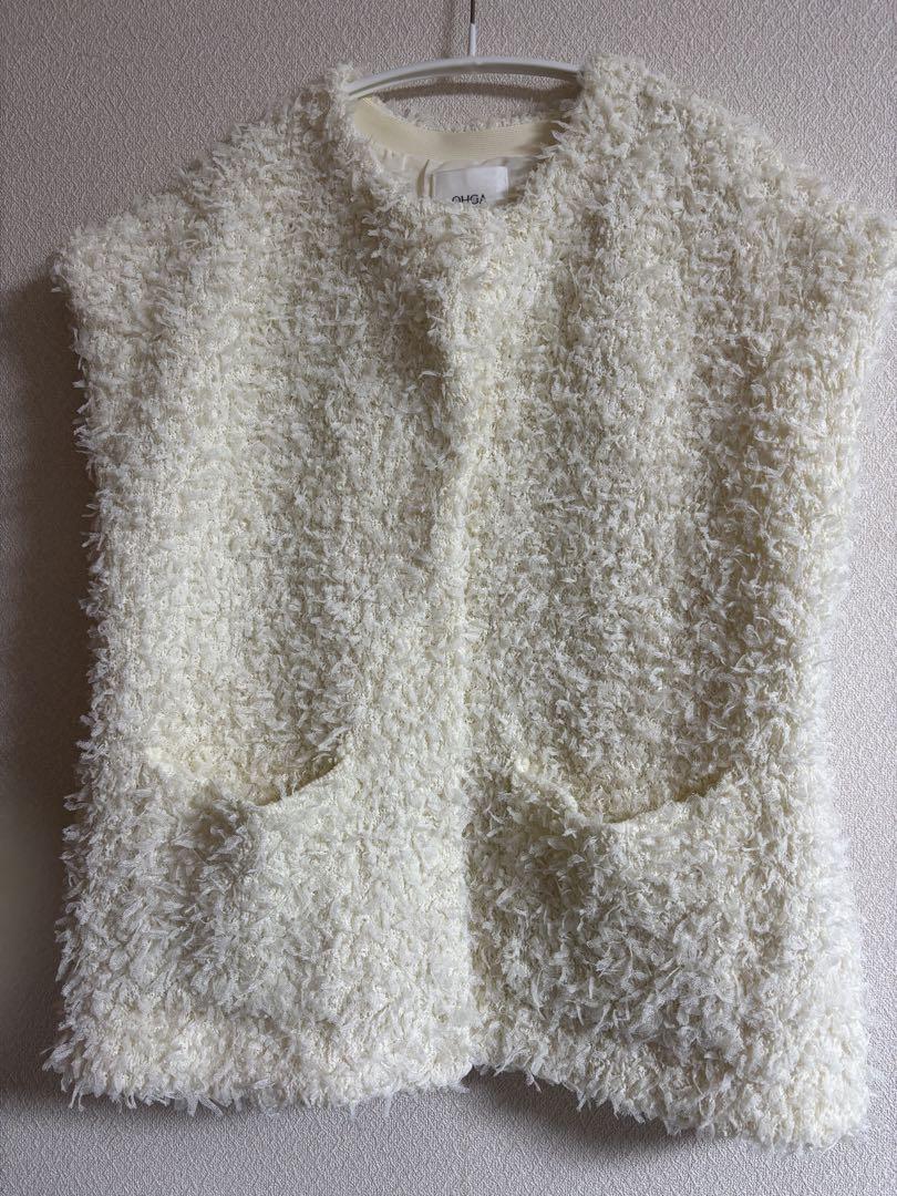 OHGA MOKE VEST ホワイト OHGA Mock Vest