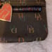 2 Pc VINTAGE DOONEY & BOURKE MONOGRAMMED SHOULDER BAG. Rainbow Zipper Coin Key
