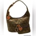 2 Pc VINTAGE DOONEY & BOURKE MONOGRAMMED SHOULDER BAG. Rainbow Zipper Coin Key