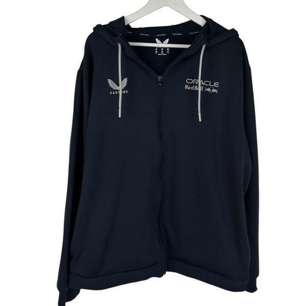 Castore Full Zip Hoodie Oracle Red Bull 2XL Navy