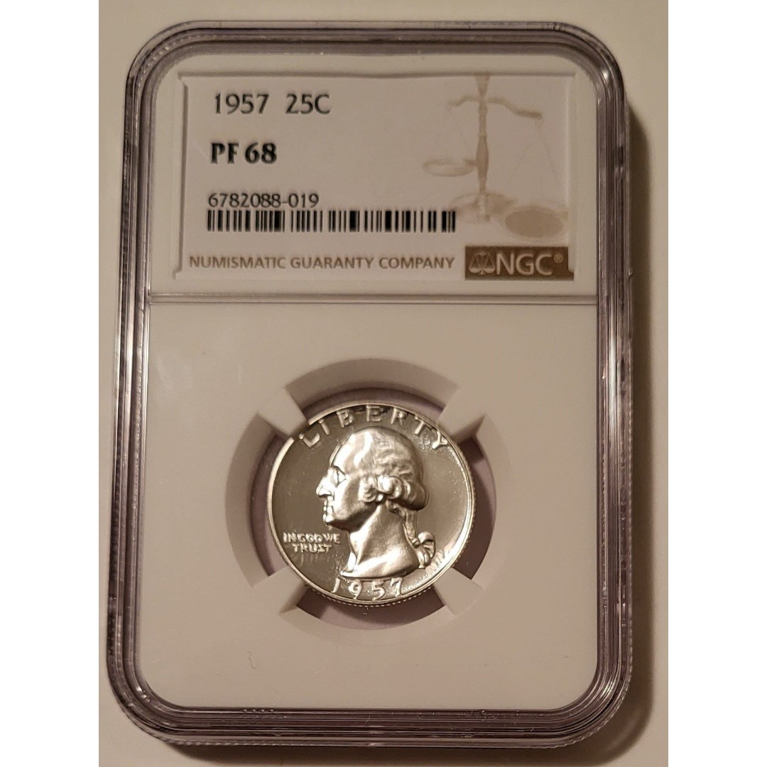 1957 Washington Quarter Proof PF68 NGC