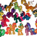 Lot 72 my little pony mini, Translucent shimmer, Pegasus Unicorns Lemon G 3/4