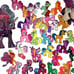 Lot 72 my little pony mini, Translucent shimmer, Pegasus Unicorns Lemon G 3/4