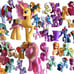 Lot 72 my little pony mini, Translucent shimmer, Pegasus Unicorns Lemon G 3/4