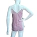 FORTE FORTE Crushed Velvet Top Size S Glitter Dots Lavender Pink Camisole V-Neck