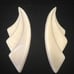 Vintage Carved Bovine Bone Earrings