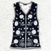 【Excellent Condition】CHANEL Camellia Pattern Knit Vest 02P Size 42