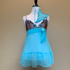 VS vintage silk embroidered babydoll lingerie set
