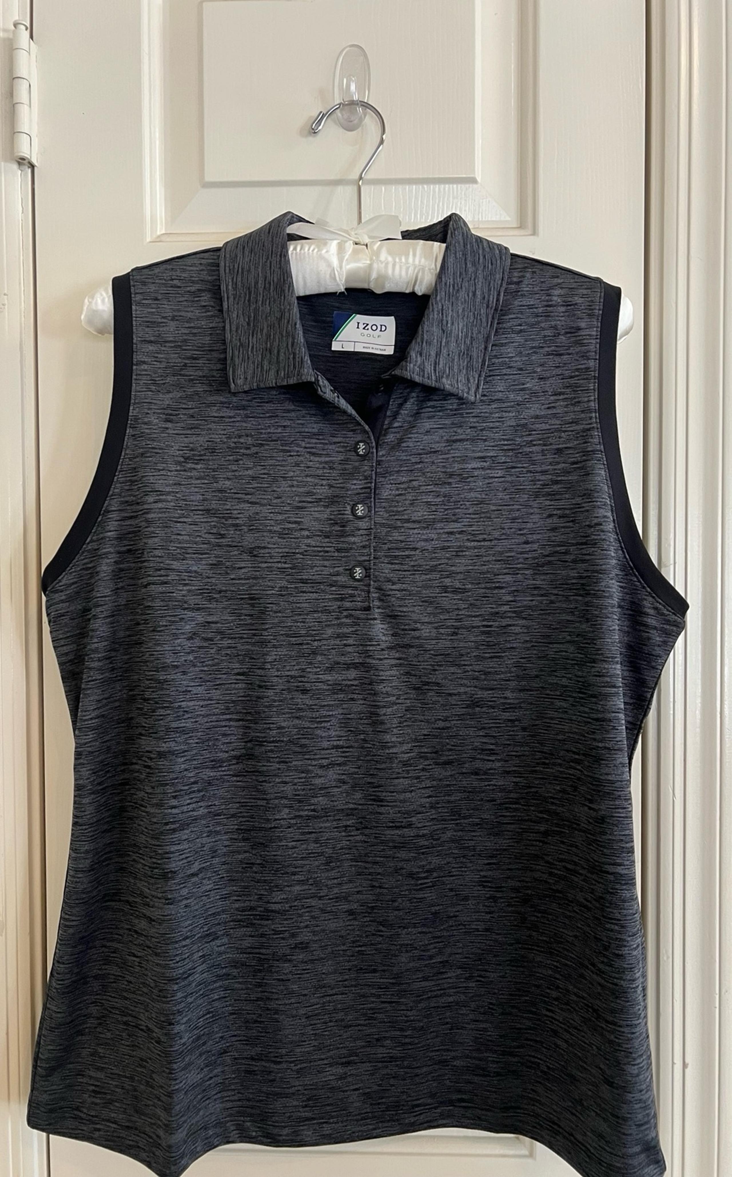Izod Golf Ladies Sleeveless Polo Size L