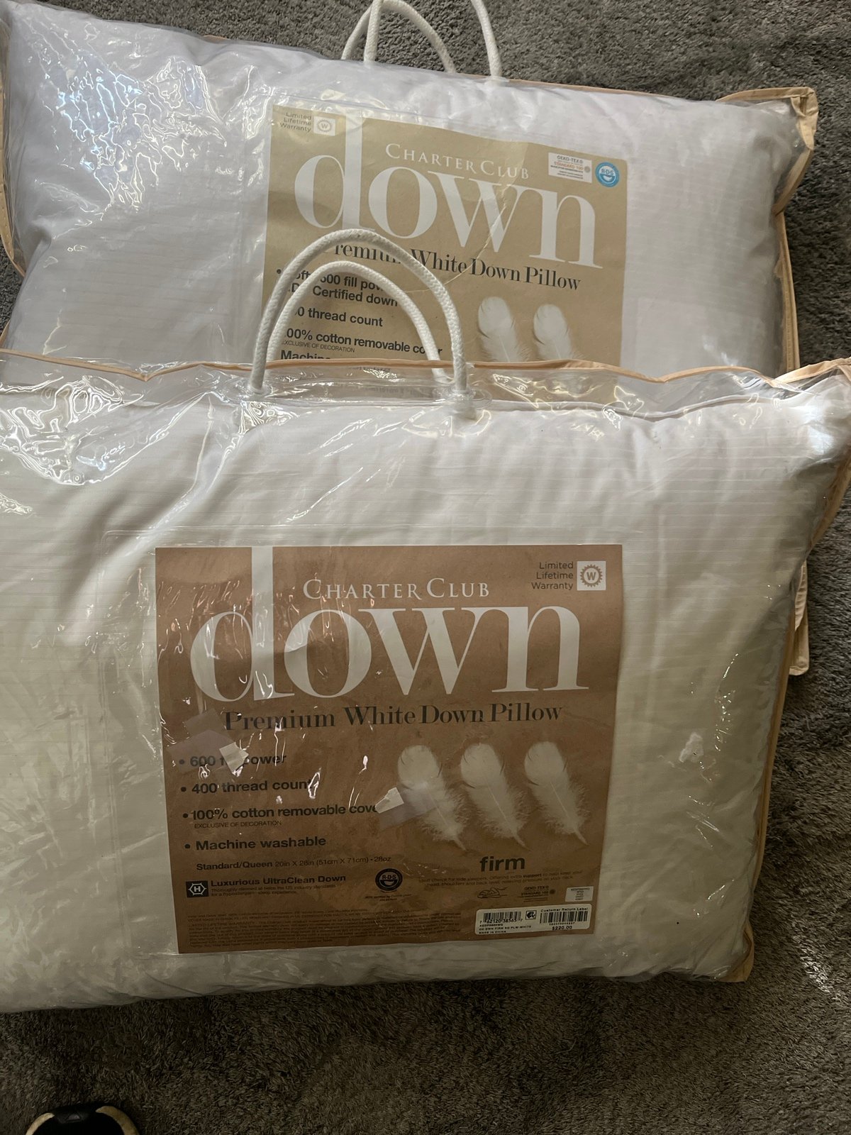 Charter club medium a heavy density pillow