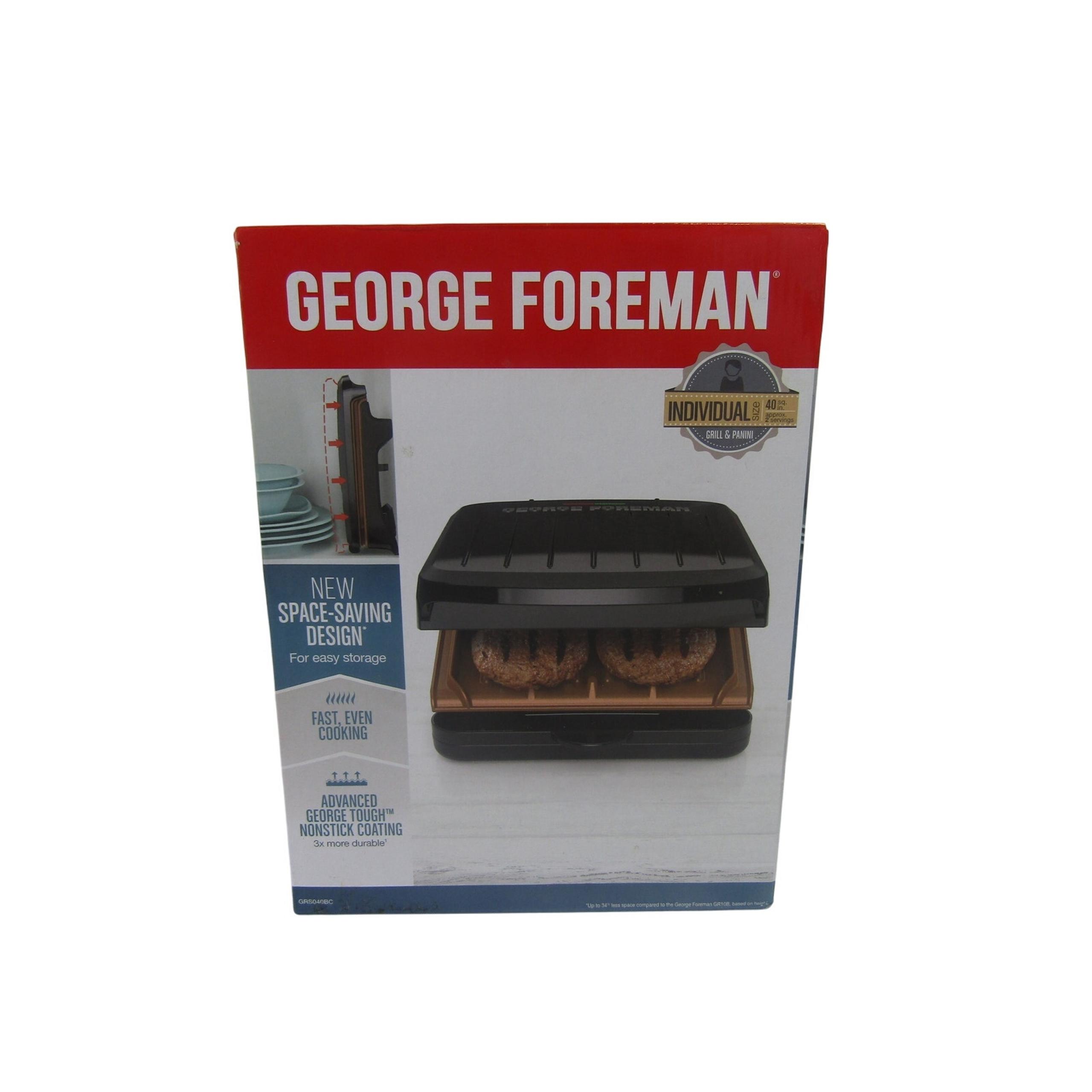 George Foreman Grill Nonestick Adjustable Cooking BBQ
