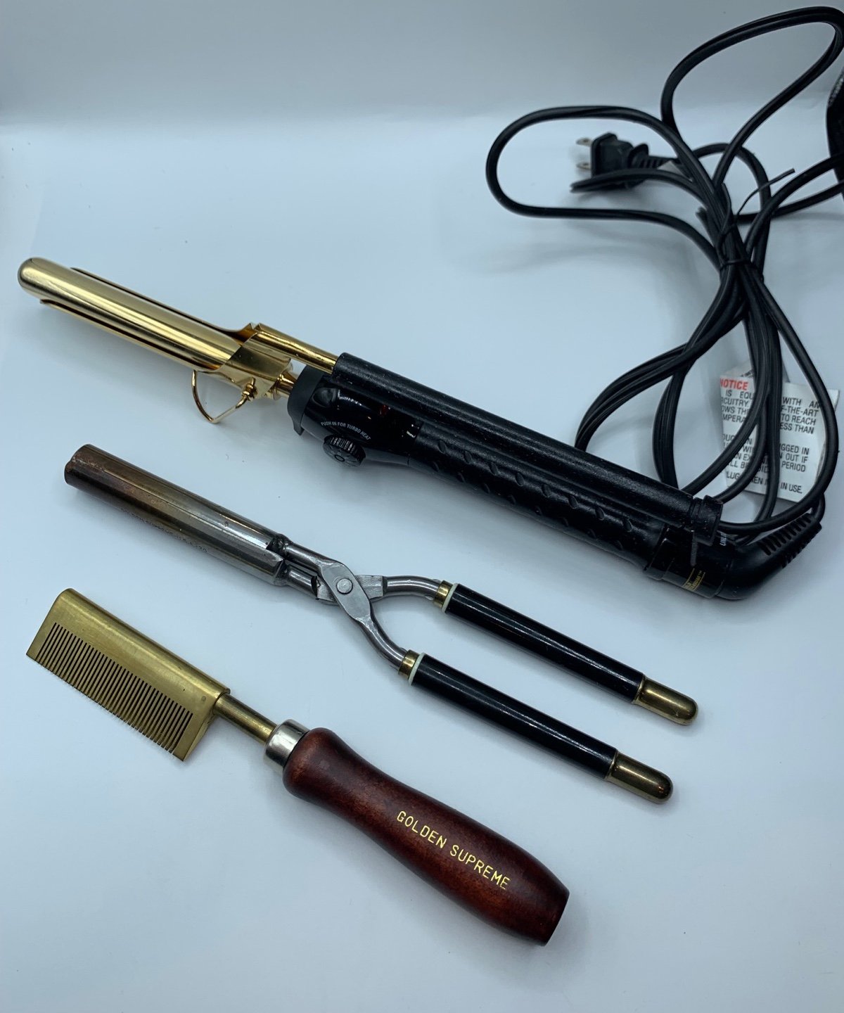 BaBylissPRO GT Gold Titanium 3/4 Marcel Curling Iron & Tool Set