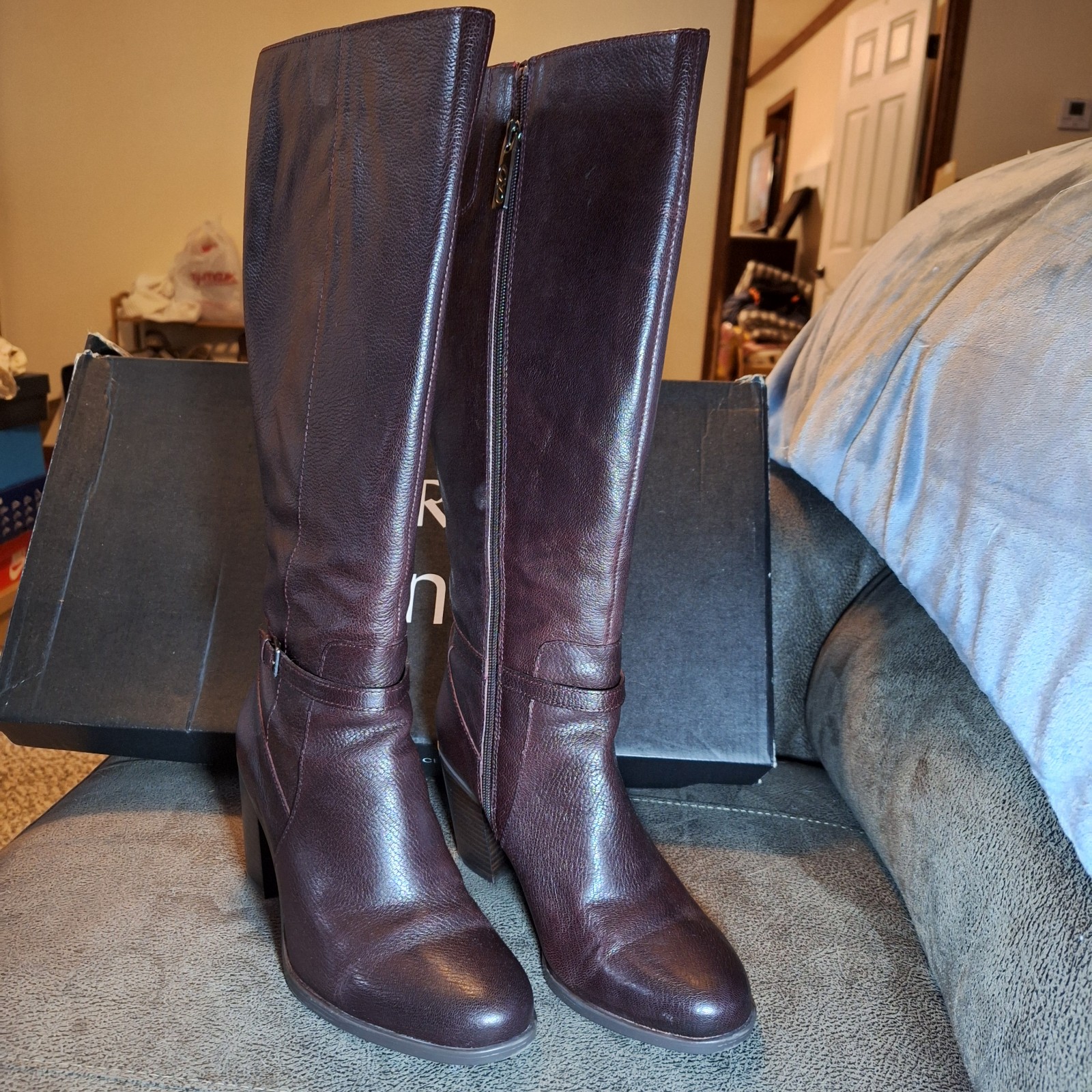 Naturalizer Kalina knee high leather Boots Wide Calf