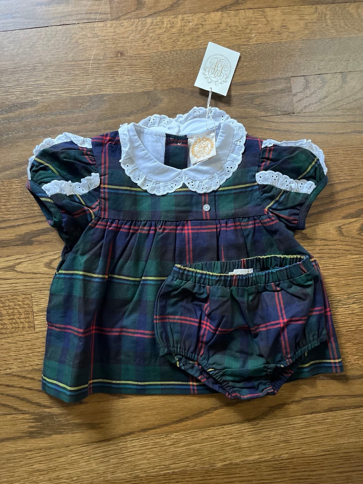Mary Baker Bloomer Set Horse Trail Tartan size 4t. NWT.