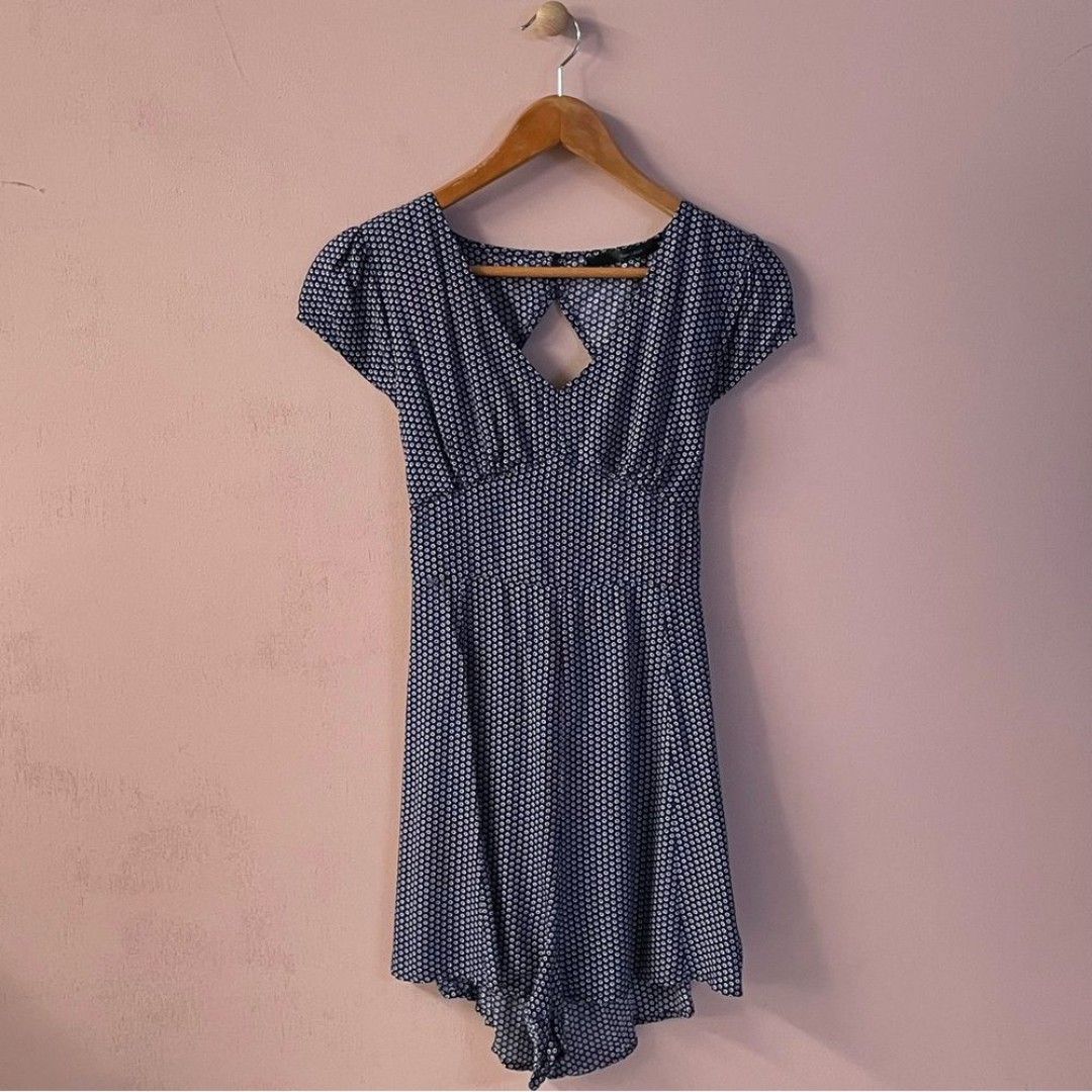 Fun2Fun Blue Floral Print Romper